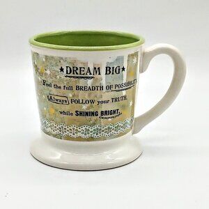 Kelly Rae Roberts Dream Big Green Ceramic Mug